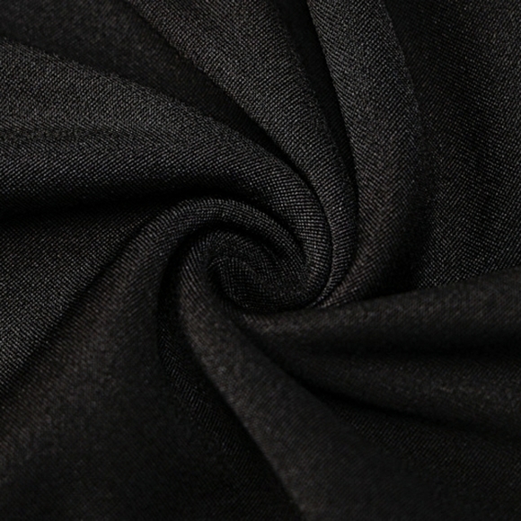 Black Long Sleeve Turtleneck Mini Dress - Picture 6 of 6